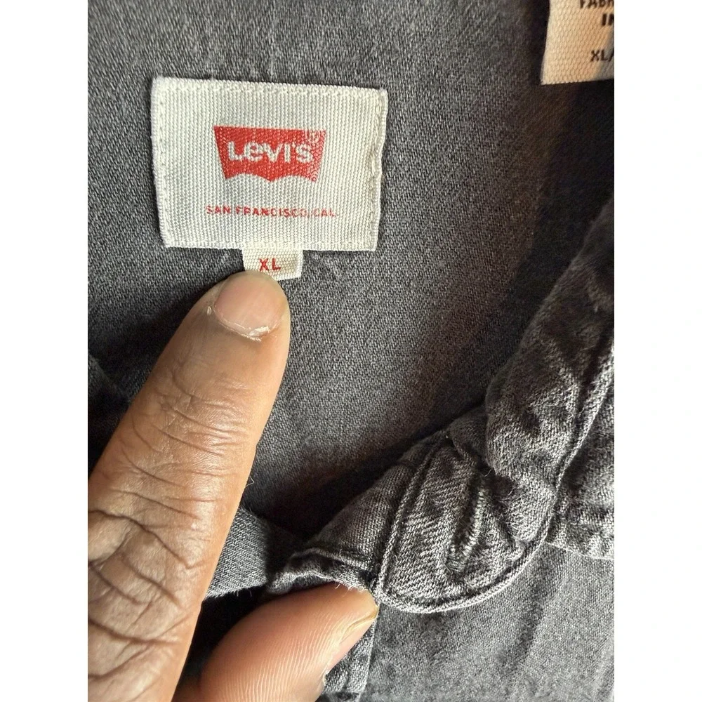 Levi's Barstow Limited Edition Black Pearl Snap Long Sleeve Button Up‎ Men's XL
